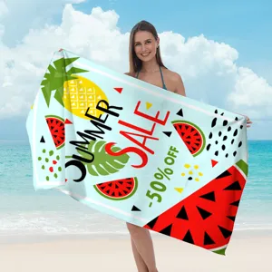 Saldi estivi stampa anguria ananas asciugamano da mare microfibra asciugatura rapida telo mare