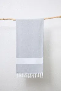 Turks strandlaken van katoen polyester jacquard geweven met diamant patroon detail.