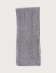Cozy soft fuzzy plush throw blanket for sofa couch bed bedroom winter warm grey solid color
