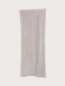 Soft cozy solid color plush throw blanket for winter bed and sofa warmth detail showcase