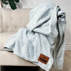 Minimalist Solid Color Knitted Throw Blanket Soft Warm Cozy Decorative Blanket For Bed Sofa Living Room Home Textile