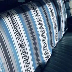 Woven Mexican style geometric fringe blanket throw beach towel picnic mat yoga cotton.