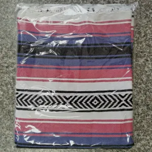 Mexican blanket geometric fringe woven beach towel picnic mat yoga cotton blanket