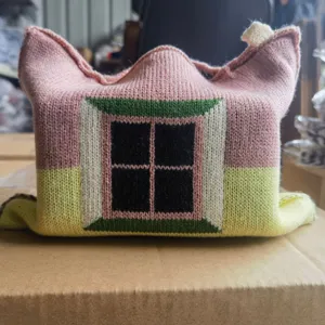 Funda de caja de panuelos tejida a mano para decoracion de sala de estar en el hogar