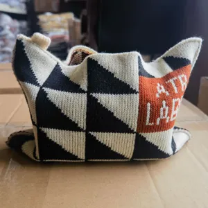 Fundas para cajas de pañuelos de punto algodon geometrico soporte decoracion hogar
