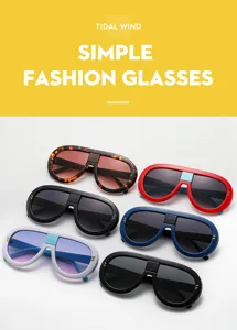 Stylish retro oversized oval fashion sunglasses with unique metal stitch accents for outdoor wear.