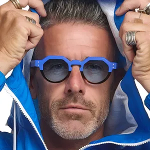 Fashion Polygon Sunglasses For Men Women UV400 Protection Geometric Frame Outdoor Casual Sun Glasses Retro Trendy Streetwear Eyewear