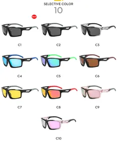 Outdoor sports sunglasses windproof UV400 cycling eyewear trendy polarized glasses for men
