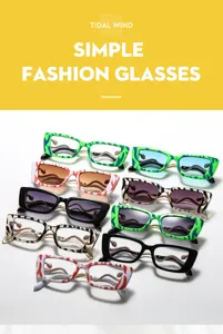 Gafas de sol retro de moda con patillas de serpiente únicas y monturas con estampado animal.