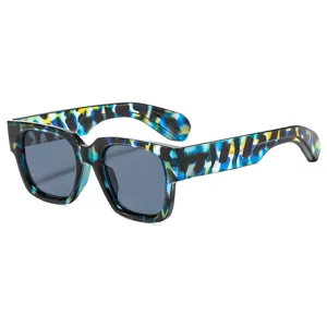 Trendige bunte Acetat Quadrat Sonnenbrille für Damen und Herren stilvoller Sonnenschutz