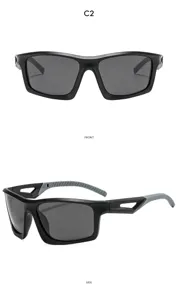 Outdoor sports sunglasses with windproof UV protection design for men and women stylish eyewear.