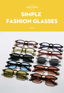 Gafas de sol vintage elegantes monturas ópticas retro multicolor unisex gafas
