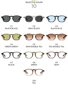 Gafas de sol retro elegantes con puente de cerradura y opciones de colores versátiles disponibles.