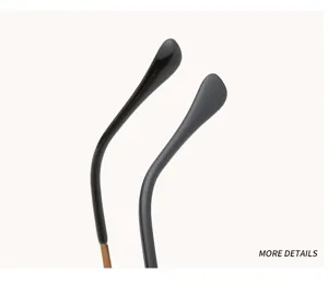 Detailed view of the sunglasses temple tips, showing fine craftsmanship and sleek design.