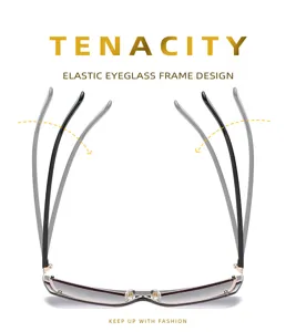 Gafas de sol de una pieza sin montura elegantes con diseño de marco elástico para moda urbana.