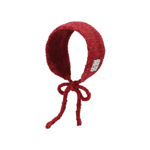 Chauffe-oreilles en Tricot Chaud d'Hiver Femmes Couleur Unie Style Doux Coupe-vent Chauffe-oreilles Bandage Mignon Couvre-chef Extérieur