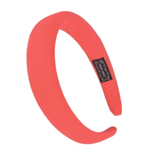 Solid color velvet wide padded headband for women, fashion comfortable hair hoop accessory.