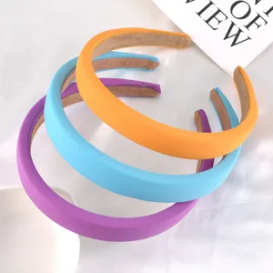 Colorful thick padded headbands for women, stylish sponge hair hoops for daily wear and washing face.