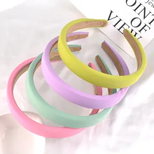 Pastel sponge padded headbands set, soft hair hoops for women daily wear and face washing.
