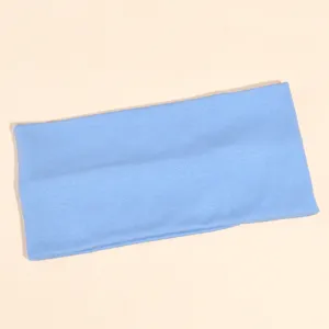 Vista dettagliata della fascia in maglia tinta unita, morbida fascia sportiva elastica.