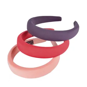 Thick sponge headband women plain wide hair hoop set fashion velvet hair accessories