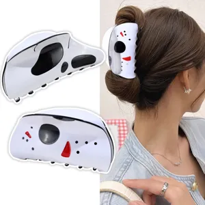 Halloween Totenkopf Geist Haarkralle Lustige Kunststoff Haifischclip Modische Süße Coole Haarschmuck Für Damen Halbe Haarspange