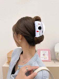 Halloween lustige Totenkopf Haarklammer für Damen, einzigartiges Horror Design Haaraccessoire.
