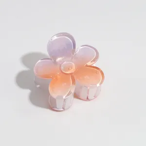 Gradient flower hair claw clip sweet cute half up hair accessory aesthetic cute style