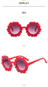 Occhiali da sole per bambini fiore carino protezione UV spiaggia esterno occhiali sole dettaglio
