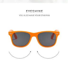 Kids neon orange classic party sunglasses summer beach outdoor eyewear for children boys girls