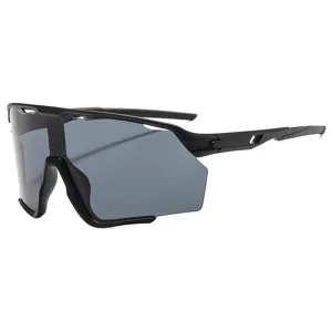 Lunettes de soleil de cyclisme sport en plein air grand cadre verres gris protection UV