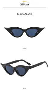 Lunettes de soleil cat-eye tendance mode européenne et américaine pour femme, vintage.