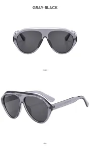 Gafas de sol deportivas ciclismo Y2K cool lentes de sol marco gris negro protección UV