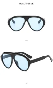 Gafas de sol futuristas Y2K pantalla grande moda ciclismo deporte gafas de sol hombre mujer.