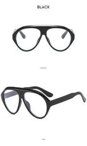 Gafas de sol negras Y2K futuristas con montura oversize audaz y estilo urbano chic.