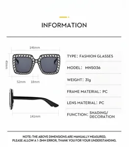 Modieuze vierkante strass zonnebril, retro disco stijl, trendy brillen voor vrouwen.