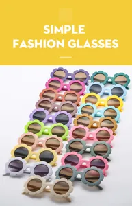 Bunte kinder sonnenblume sonnenbrille süßer blumenrahmen baby sonnenbrille für kinder 1stk