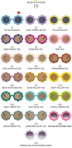 Bunte süße Blumen Kinder Sonnenbrille stilvoller UV-Schutz für Kinder und Mädchen
