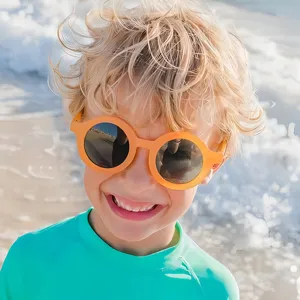 Gafas de sol redondas infantiles, gafas de sol para bebés playa moda outdoor wear.