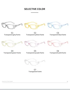 Blauwlichtfilter beschermende bril PC transparant montuur stofdichte bril kleurkeuze