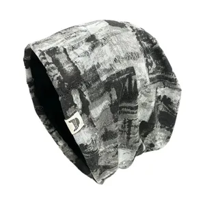 Retro versleten tie dye slouchy muts voor heren en vrouwen herfst winter hip hop