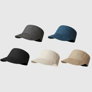Dettagli del cappello equestre piatto in simil-lino giapponese traspirante in vari colori.