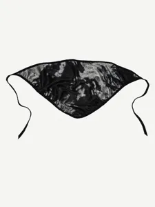 Y2K punk metallic ink tie-dye triangular headscarf retro hip-hop hair band for women