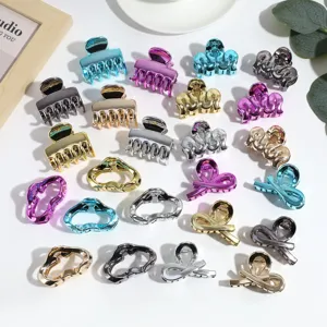 Minimalistisch Legierung Metall Wolken Haarkralle Galvanisiert Unregelmäßig Haarspange Täglich Pendeln Mode Haarschmuck Für Damen