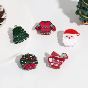 Natale mini mollette per capelli set simpatico Babbo Natale albero ghirlanda accessori