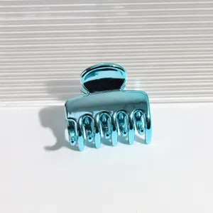 Blauer metallischer Haarklammer Mini süßes Haar-Accessoire stilvoller täglicher Clip