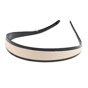 Black and nude contrast color hair hoop minimalist design daily fashion hair accessory