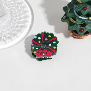 Mini molletta per capelli a corona di Natale simpatici accessori per capelli donna