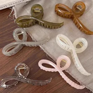 Pinzas para el pelo geométricas elegantes de resina, accesorios de moda para peinados.