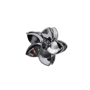 Zilveren metalen bloem haarclip geometrische moderne haarsp accessoires voor dames